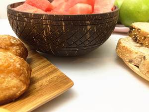 Vente en gros de bols de smoothie à la noix de coco sculptés jetables biodégradables et durables pour un usage alimentaire commercial à faible coût - Product Image 4