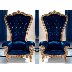 Luxury <b>High</b> <b>Back</b> Wedding <b>Arm</b> <b>Chairs</b> Elegant Wedding Leather <b>High</b> <b>Back</b> <b>Chairs</b> Classy Gold <b>High</b> <b>Back</b> Wedding <b>Chairs</b> - Product Image 1