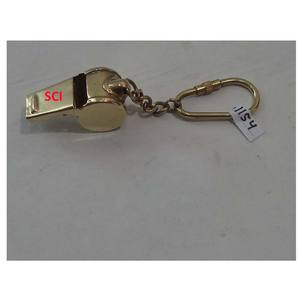LLavero de silbato náutico de latón, hecho a mano en la India, diseño personalizado, gran oferta, precio barato - Product Image 1