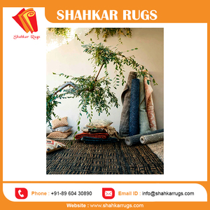 Alfombra de lana azul marino de lujo de tamaño personalizado, alfombra de felpa copetuda a mano para cocina, sala de estar de gran tamaño, diseño exclusivo a precio mayorista - Product Image 5