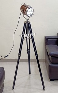 Lampadaire de studio réglable en aluminium poli noir E27 Spot marin à collectionner pour chambre, bureau et décoration de la maison - Product Image 5