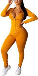 Neon Festival Fashion Womens Automne Hiver Ensemble de survêtement deux pièces avec haut et pantalon Tenues assorties élégantes pour la saison - Product Image 4