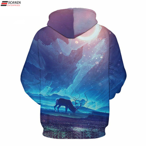 Sudaderas con capucha de sublimación 3D, sudadera de gran tamaño, sudaderas con capucha térmicas, venta al por mayor, jersey con estampado personalizado para hombre, tamaño personalizado - Product Image 2