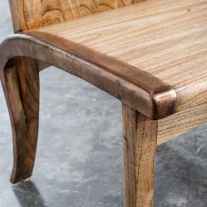 เก้าอี้ทานข้าว Ndoro ไม้เนื้อแข็ง ตกแต่งแบบธรรมชาติ ดีไซน์ทันสมัย สำหรับห้องนั่งเล่น ห้องรับประทานอาหาร บ้าน โรงแรม เฟอร์นิเจอร์ - Product Image 4