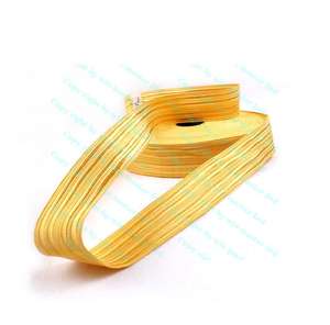 Ribete de encaje metálico de 2.5 cm de ancho para uniformes, trenza ceremonial, dorado, cómodo para vestir. - Product Image 2