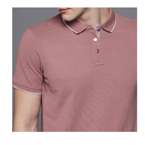 Nueva colección de verano Informal para hombre para camiseta de polo Patrón sólido personalizado y atractivo Precio barato al por mayor en oferta - Product Image 1