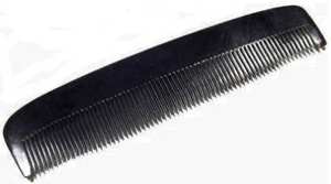 Peine de cuerno de búfalo natural de alta calidad personalizado para peluquería y peinado casero hecho a mano en la India - Product Image 2