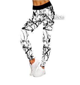 Women Sublimation Printed Dry Fit Anti-Bacterial Eco-Friendly Spandex/Polyester Fitness Leggings - Product Image 5