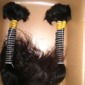 Perruque remy naturelle ondulée sans offre promotionnelle, qualité parfaite, en vrac, cheveux humains de qualité supérieure - Product Image 1