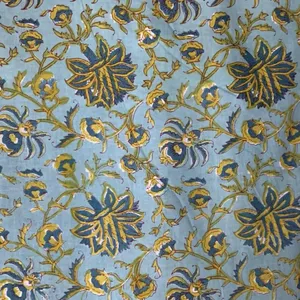 New Floral Design Printed Premium Quality Indian Cotton Lounge Wear Fabric Manufacturer of India