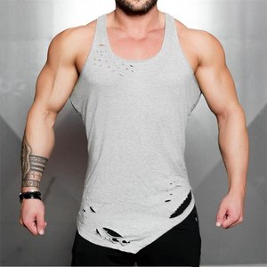 Camiseta sin Mangas de Diseño Personalizado para Hombre, 100% Algodón, Estilo Formal, Color Negro, Transpirable, de Secado Rápido, de la Mejor Calidad, Ajustada - Product Image 3