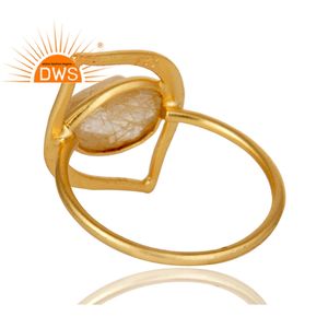 Doreen — bague en argent Sterling plaqué or 18k, 925, vente en gros de bijoux, pierres précieuses - Product Image 3