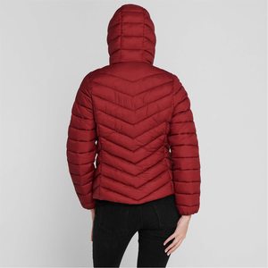 Abrigos acolchados con contraste personalizado para mujer, chaqueta acolchada de nailon con burbuja, abrigo cálido para invierno - Product Image 4