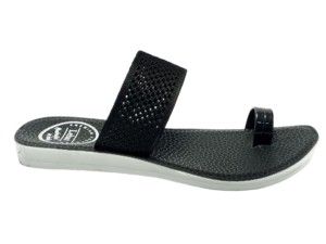 Pantoufle de créateur plate pour l'extérieur et pour toutes les saisons noir - Product Image 2