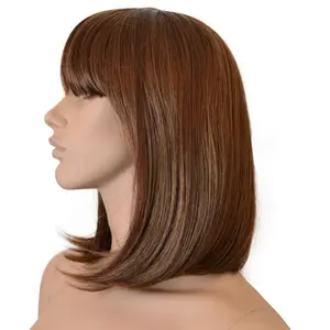 Buy Natural Virgin Bob Wigs Human Hair Front Lace Wigs Fully Customized Wig Manufacture in India Wholesale Prices