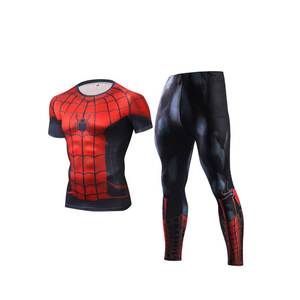 Wholesale Compression Pants Shirt Top Long Sleeve <b>Jacket</b> Set Suit Face Cover Gym Fitness Sets 5Pcs Men's <b>Workout</b> Clothes - Product Image 2