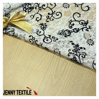 Tissu coréen raschon, filets en maille de dentelle, conception personnalisée, 100% Polyester, textiles imprimés à motifs variés
