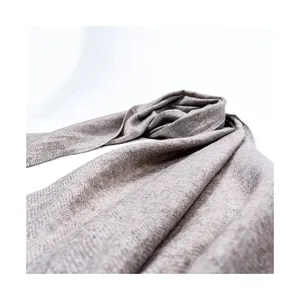 Best Price Marl Grey Herring Bone Weave Unisex Men's Women Cashmere Merino Wool Scarf Muffler oversized cashmere scarf