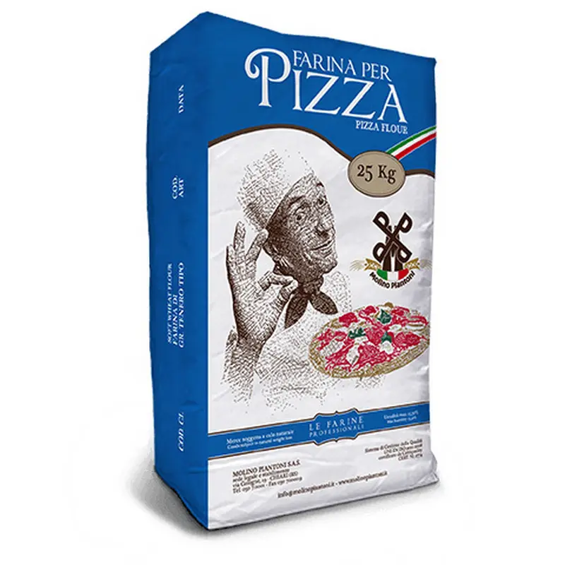 Farine de blé de meilleure qualité fabriquée en Italie 00LG W 350/390 Protéines 14,50/15,50 idéale pour la pizza pour la boulangerie 25 KG BAG