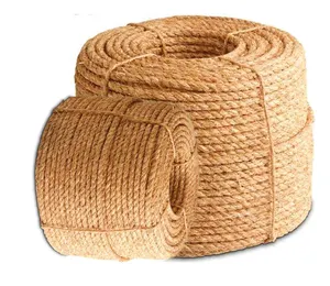 ปรับแต่งความยาวทนต่อสารเคมีและเป็นมิตรกับสิ่งแวดล้อม Coco Coir Rope จากเวียดนาม