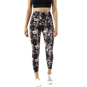 กางเกงเลกกิ้งออกกำลังกายเอวสูง,กางเกงเลกกิ้งออกกำลังกายผ้านุ่มมากสำหรับผู้หญิงใช้วิ่งฟิตเนสยิมเล่นโยคะ - Product Image 1