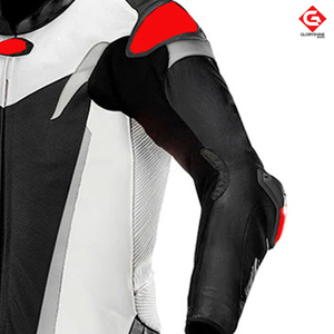 Vente en gros de marque pour hommes veste de moto de course OEM de haute qualité en cuir de vachette combinaisons de moto - Product Image 5