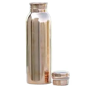 Top Quality copper water bottle india pure 1000 ml for gym yoga office school workout copper drinking bottle water engraved