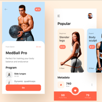 Application Android d'entraînement personnalisée extraordinaire, conception de formateur personnel de remise en forme à prix abordable, version Internet