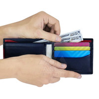 Dompet Kantong Kulit Pria dengan Kantung untuk Pria