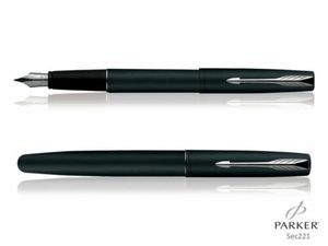 Bolígrafos de Tinta Premium Parker Executive Business, Serie Frontier, Negro Mate, Acero Inoxidable, Clip de Flecha Dorado Cromado, para Escritura - Product Image 4