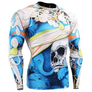 2026 Rash Guard MMA à compression sublimée personnalisé pour homme respirant 'Rush Guard' - Product Image 1
