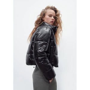 Vêtements d'extérieur épais et chaud, pour femmes, doudoune décontractée à bulles, avec fermeture éclair multicolores, nouvelle mode d'hiver 2020 - Product Image 5