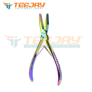 TEEJAY HEP-15029 Plasma Rainbow <b>Multi</b> Color Tape Human Hair Extension <b>Plier</b> Hair Extension <b>Tools</b> Synthetic Hair Extension - Product Image 2