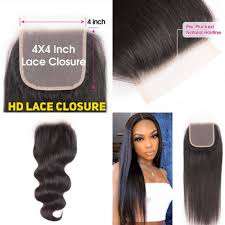 Cierre de encaje humano de grado Remy virgen indio Estilo de onda natural sin procesar Súper doble dibujado Sensación de mano suave Doble - Product Image 2