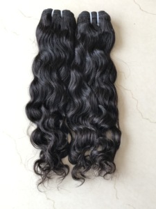 Vente en gros de faisceaux humains alignés de cuticules bouclées naturelles Vison de qualité 10A Remy Brésilien Cambodgien Indien Lace Front Wefted Front - Product Image 3