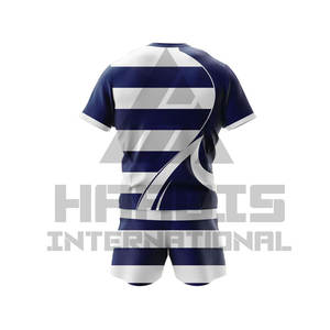 Uniformes de rugby de qualité supérieure Ensembles de maillots bleus de rugby pour jeunes personnalisés à bas prix Kit de rugby pour hommes Uniforme sportif - Product Image 3