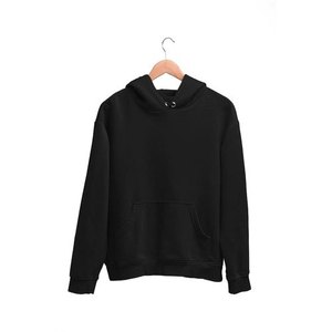 Sudadera con capucha y cremallera de color liso básico para invierno, manga larga, holgada, transpirable, cortavientos, estampada - Product Image 1