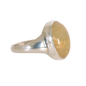 ดีไซน์เนอร์925ร่วมสมัยเครื่องประดับขายส่งสำหรับผู้หญิงสไตล์วินเทจธรรมชาติพลอยควอตซ์แหวนแต่งงาน - Product Image 2