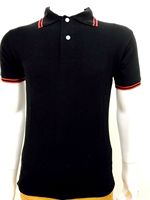 T-shirt Homme 100% Coton Piqué Uni Respirant Grande Taille Manches Courtes Style Formel 220g pour Tricot Côtelé