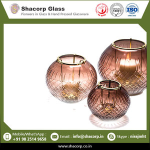 Cuenco de cristal con diseño de diamante, vela de la mejor calidad - Product Image 4