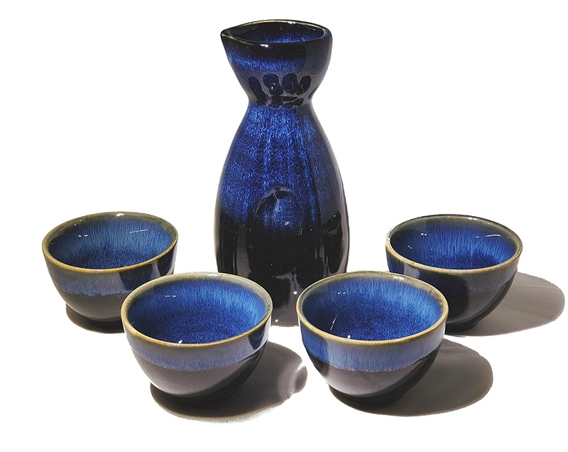 Japanese 5 Pc Sake Set Snow