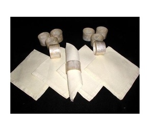 Latest Design <b>Mother</b> of Pearl Napkin <b>Ring</b> boll Design and Steel <b>Ring</b> for Dinner Tableware MOP Napkin Holder for Sale - Product Image 2