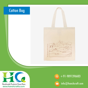 High Quality Cotton Calico Tote Bag | Silk Screen Printed Custom Logo Bag | Eco-Friendly Reusable Shopping Bag, Durable Cotton - Product Image 6