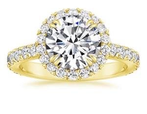 14K Gold Real Diamond Ladies <b>Ring</b> with 1.00TCW Prong-<b>Set</b> Best Birthday Gift Idea - Product Image 1
