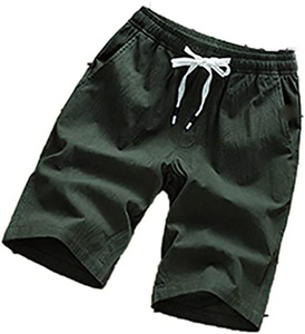 Shorts pour hommes, culotte décontractée, poches de fermeture éclair, en molleton - Product Image 4