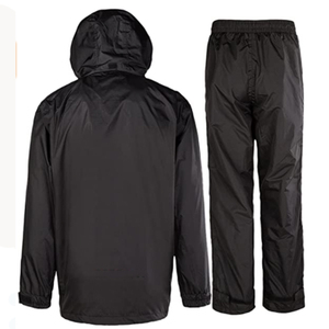 Rubber Coated Waterproof <b>Raincoat</b> and Durabl <b>Raincoat</b> Hidden Pocket Rain Coat Suit - Product Image 2