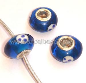 Perles de verre en cristal jaune faites à la main pour la fabrication de bijoux - Product Image 4