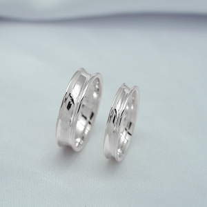 แหวนแต่งงาน & วันครบรอบของผู้ชายโรแมนติกธรรมดา925เงินสเตอร์ลิง - Product Image 6