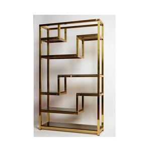 ชั้นเก็บของดีไซน์แบบปรับได้พร้อมชั้นวางสีทองทำจากเหล็ก - Product Image 6