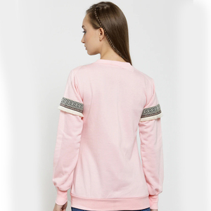 Lady Bomber Jacket Light Pink Zipper-Up Prendas de abrigo Stand Collar Acolchado Relleno de algodón Reversible Sólido Invierno Temporada-Lavado - Product Image 2